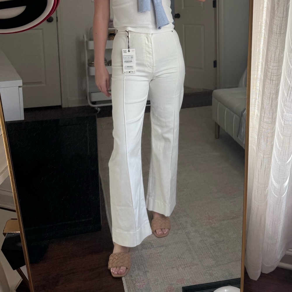 Zara white jeans size 0